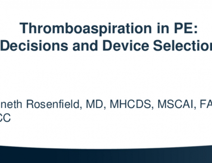 Thrombectomy: Inari, Penumbra, and Angiovac