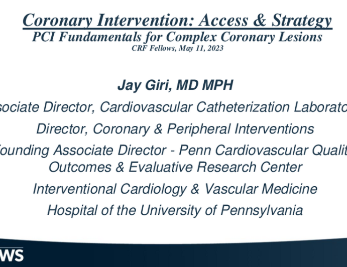 PCI Fundamentals for Complex Coronary Lesions