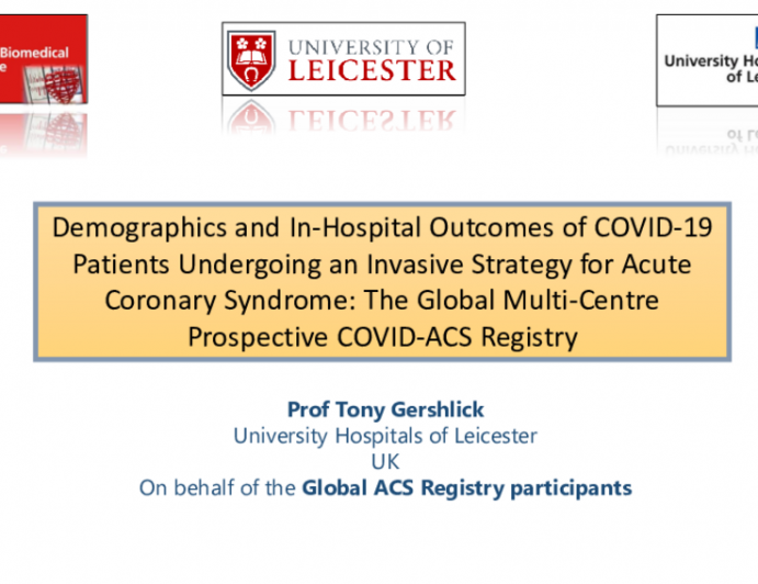 Demographics and In-hospital Outcomes of COVID-19 Patients Undergoing an Invasive Strategy for Acute Coronary Syndrome: The Global Multi-Centre Prospective COVID-ACS Registry