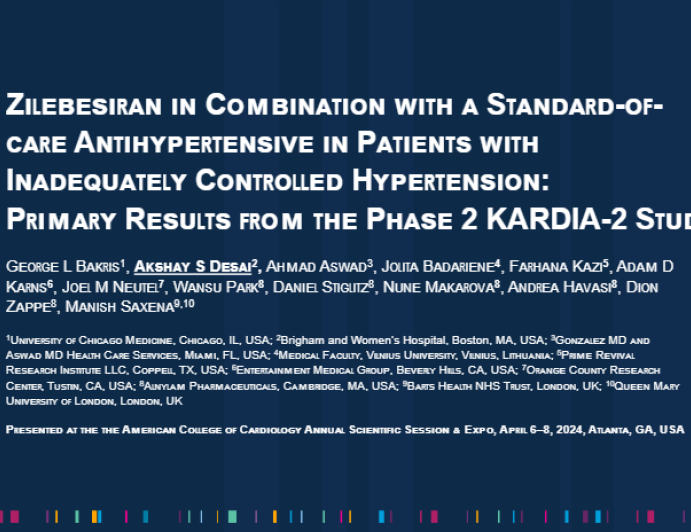 Primary Results from the Phase 2 KARDIA-2 Study