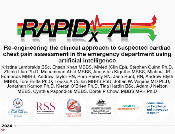 RAPIDxAI: Re-engineering the clinical approach to suspected cardiac chest pain assessment in the emergency department using artificial intelligence