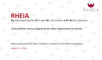 RHEIA: Randomized researcH in womEn all comers wIth Aortic stenosis